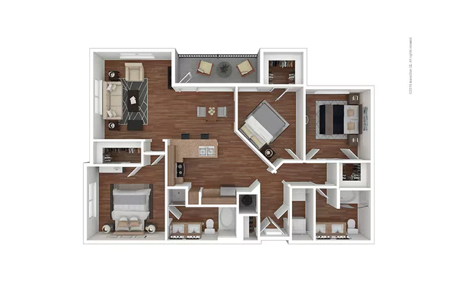 The Parkwood 2A - 161 floor plan